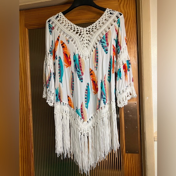 Multi colored fringed tunic - Picture 2 of 2